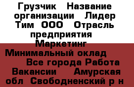 Грузчик › Название организации ­ Лидер Тим, ООО › Отрасль предприятия ­ Маркетинг › Минимальный оклад ­ 25 700 - Все города Работа » Вакансии   . Амурская обл.,Свободненский р-н